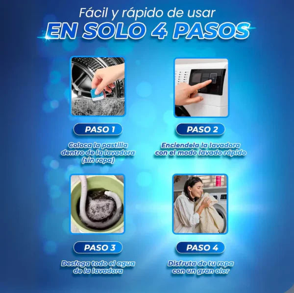 CÁPSULAS LIMPIADORAS PARA LAVADORA 2X1 - PODER AL INSTANTE